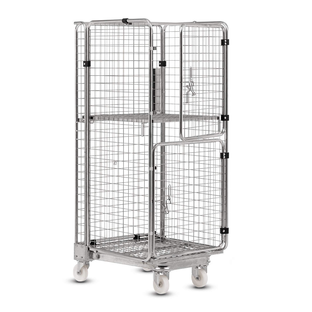 wire mesh cage roll cage， Roll container